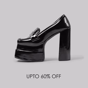 Black platform heels